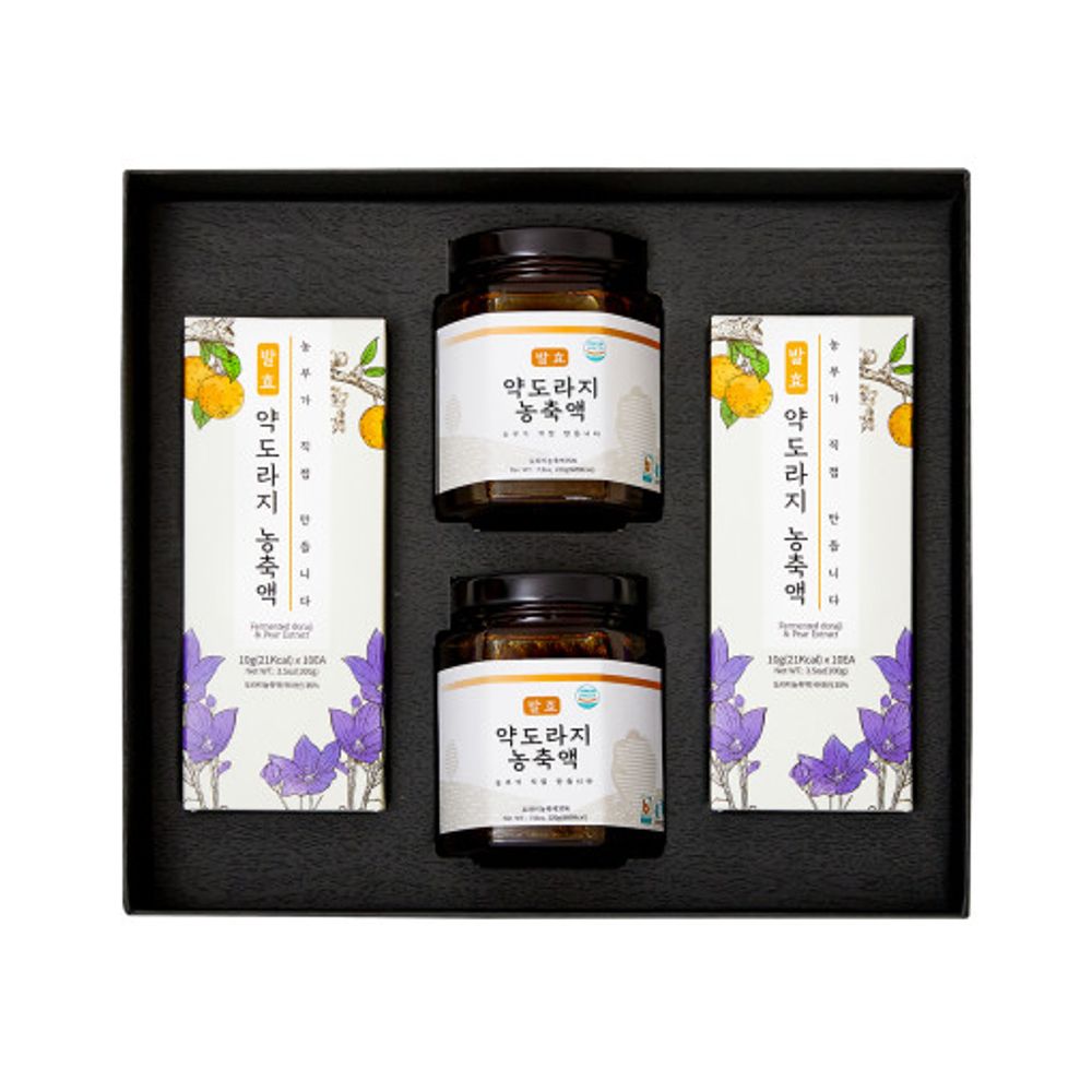 [CheongSum] Fermented Doraji(Balloon flower) & Pear Extract Gift Set-Lactobacilli-Made in Korea